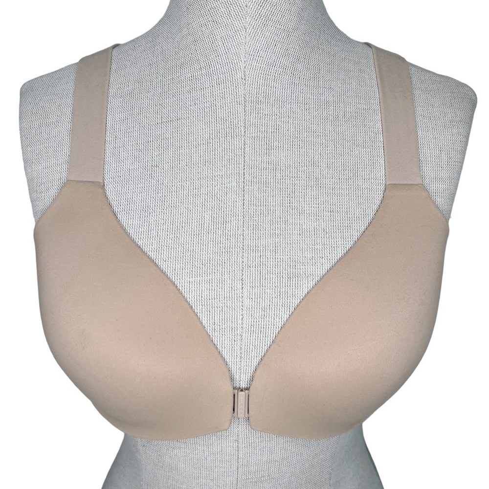 Spanx Brallelujah Front Close Wireless Bra sz 34C * Beige Tan Nude Bra-Llelujah